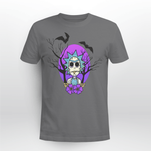 Rick And Morty Purple Moon Halloween Night Halloween Gift Shirt Product Photo