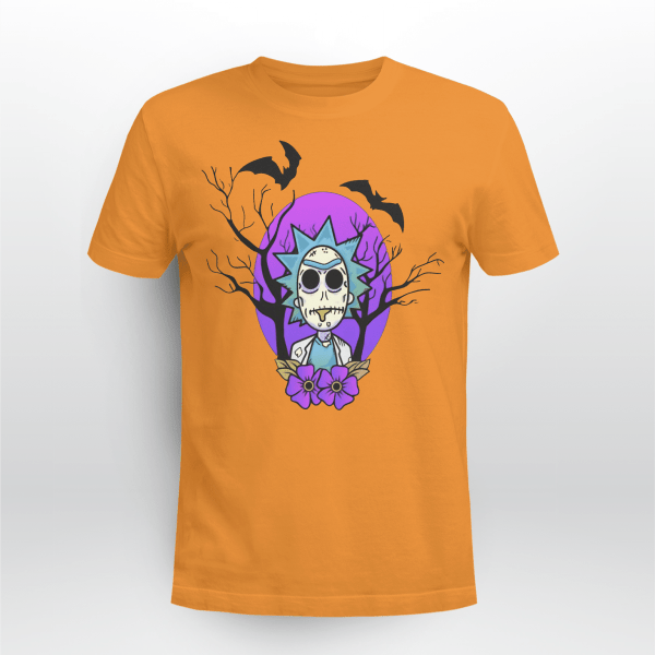Rick And Morty Purple Moon Halloween Night Halloween Gift Shirt Product Photo