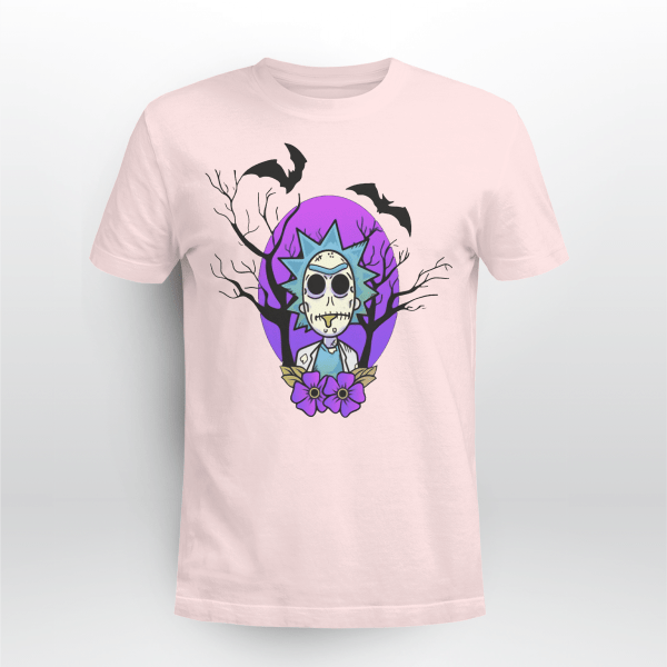 Rick And Morty Purple Moon Halloween Night Halloween Gift Shirt Product Photo
