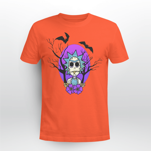 Rick And Morty Purple Moon Halloween Night Halloween Gift Shirt Product Photo