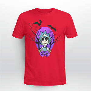 Rick And Morty Purple Moon Halloween Night Halloween Gift Shirt Product Photo