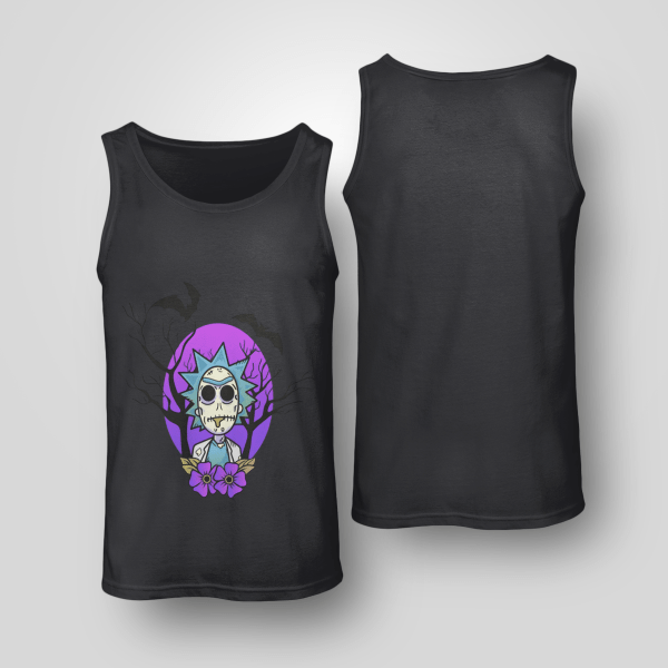 Rick And Morty Purple Moon Halloween Night Halloween Gift Shirt Product Photo