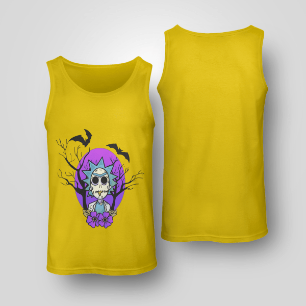 Rick And Morty Purple Moon Halloween Night Halloween Gift Shirt Product Photo