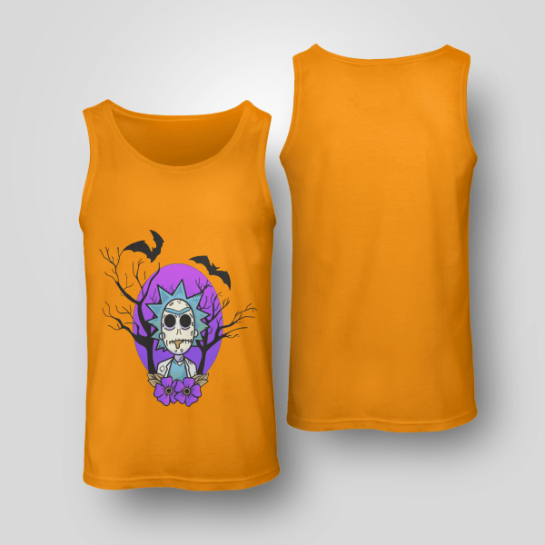 Rick And Morty Purple Moon Halloween Night Halloween Gift Shirt Product Photo