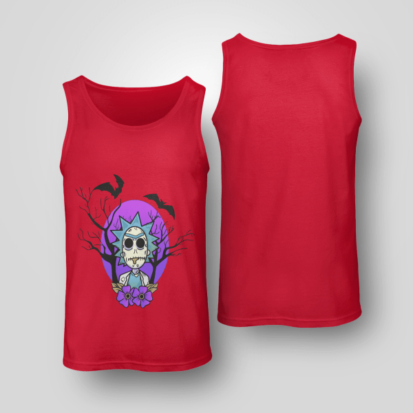 Rick And Morty Purple Moon Halloween Night Halloween Gift Shirt Product Photo