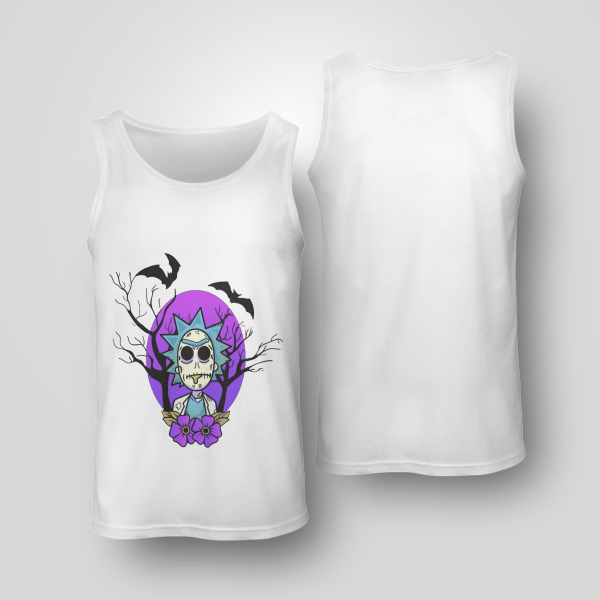 Rick And Morty Purple Moon Halloween Night Halloween Gift Shirt Product Photo