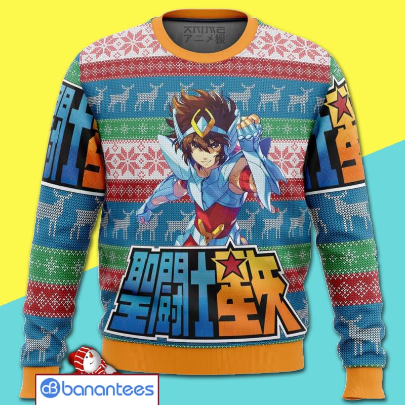 saint-seiya-merry-christmas-all-over-print-ugly-sweater-1-pqMo5.jpg Saint Seiya Merry Christmas All Over Print Ugly Sweater Product Photo