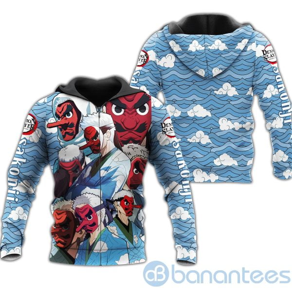 Sakonji Demon Slayers Costume Anime Fan Gift All Over Printed 3D Hoodie Zip Hoodie Product Photo