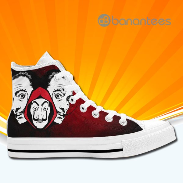 Salvador Dali High Top Canvas Shoes Sneakers For Men And Women Product Photo