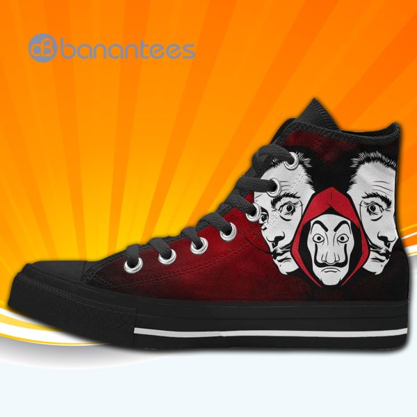Salvador Dali High Top Canvas Shoes Sneakers For Men And Women Product Photo