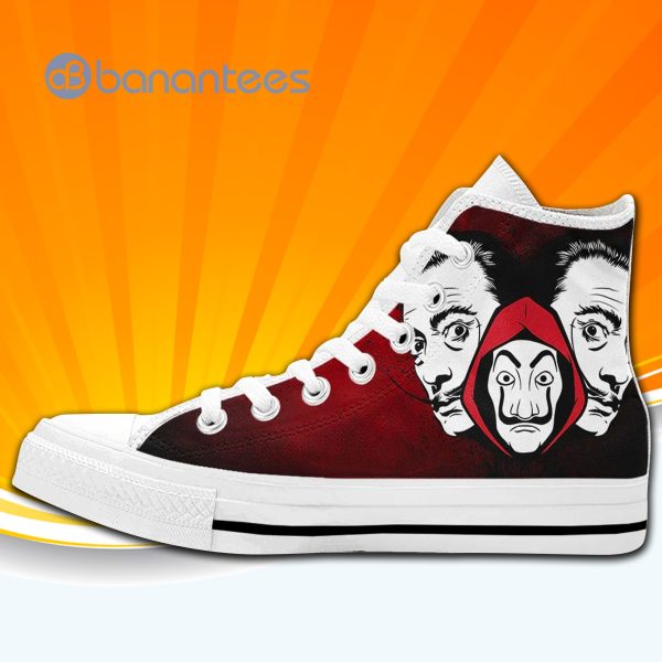 Salvador Dali High Top Canvas Shoes Sneakers For Men And Women Product Photo