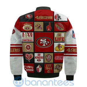 San Francisco 49ers Custom Name Bomber Jacket Product Photo