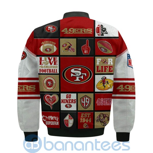 San Francisco 49ers Custom Name Bomber Jacket Product Photo