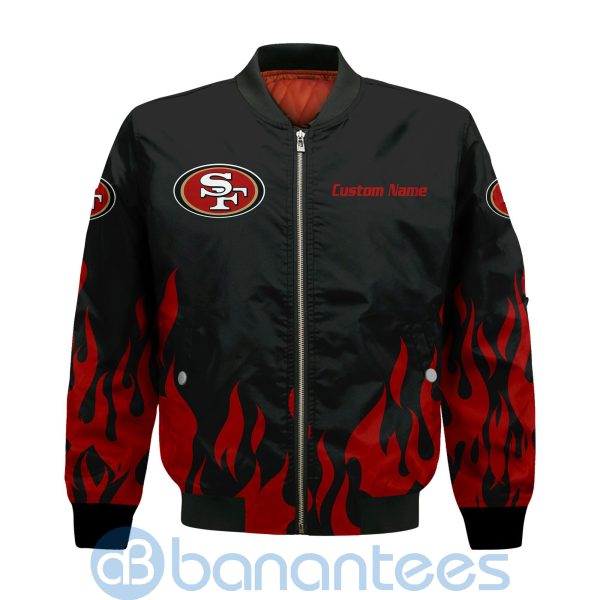 San Francisco 49ers Football Team Logo Disney Mickey Custom Name Bomber Jacket Product Photo