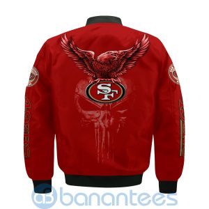 San Francisco 49ers Logo Eagle Skull Bomber Jacket Product Photo