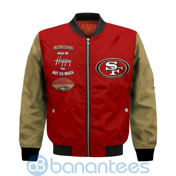 San Francisco 49ers Make Me Happy American Football Team Logo Custom Name Product Photo