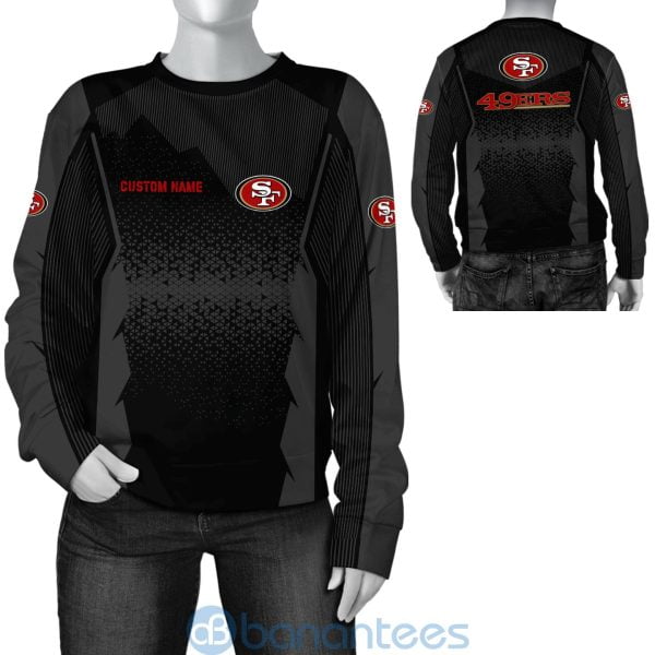 San Francisco 49ers NFL Football Team Custom Name Black 3D All Over Printed Shirt Product Photo