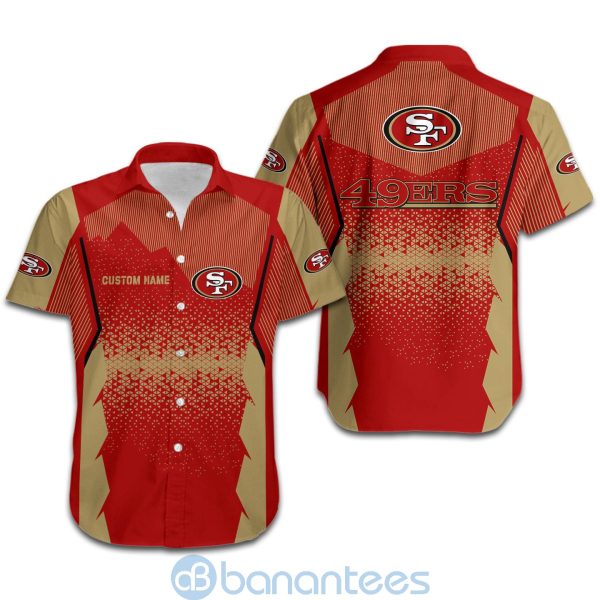 San Francisco 49ers NFL Football Team Custom Name Red 3D All Over Printed Shirt Product Photo