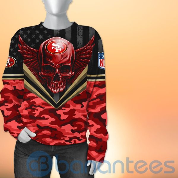 San Francisco 49ers Skull Wings 3D All Over Printed Shirt Product Photo