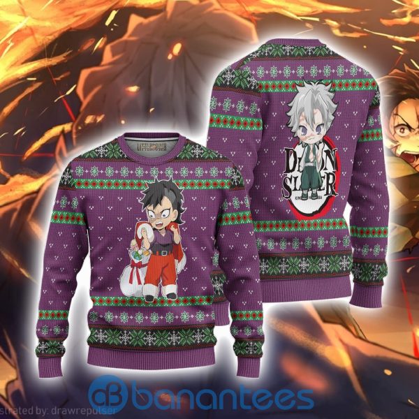 Sanemi Shinazugawa Demon Slayer Anime Ugly Christmas Sweater All Over Printed Shirt Product Photo