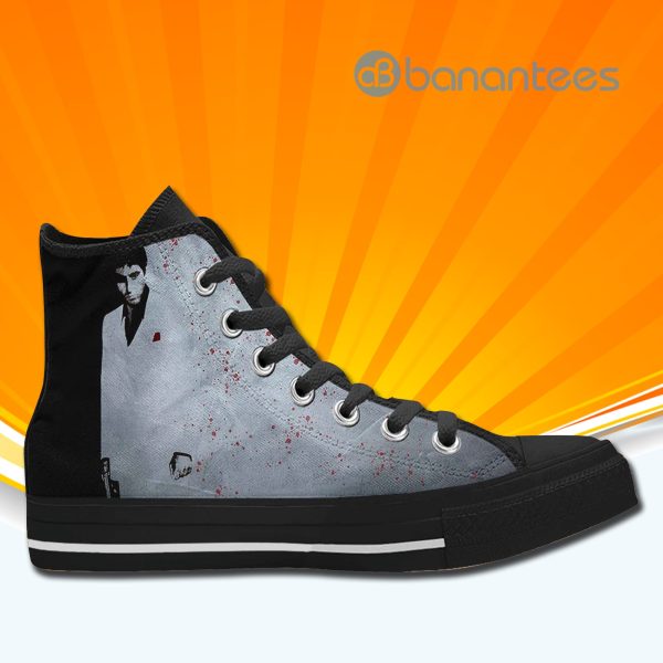 Scarface High Top Canvas Shoes Sneakers For Men And Women Product Photo