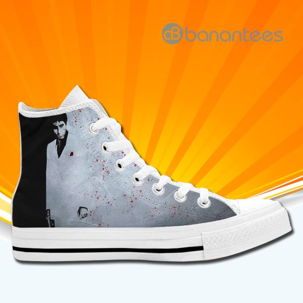 Scarface High Top Canvas Shoes Sneakers For Men And Women Product Photo