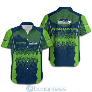 Seattle Seahawks NFL Football Team Custom Name Green 3D All Over Printed Shirt Product Photo