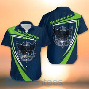 Seattle Seahawks NFL Skull American Football Sporty Design 3D All Over Printed Shirt Product Photo