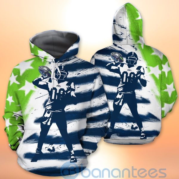 Seattle Seahawks NFL Team Water Color 3D All Over Printed Shirt Product Photo