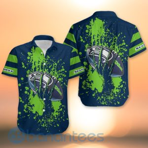 Seattle Seahawks Skull Hand NFL Football Team Logo Ball 3D All Over Printed Shirt Product Photo