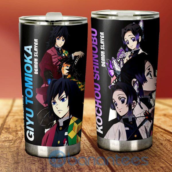 Shinobu And Giyuu Tumbler Custom Demon Slayer Anime Gifts Idea For Fans Product Photo
