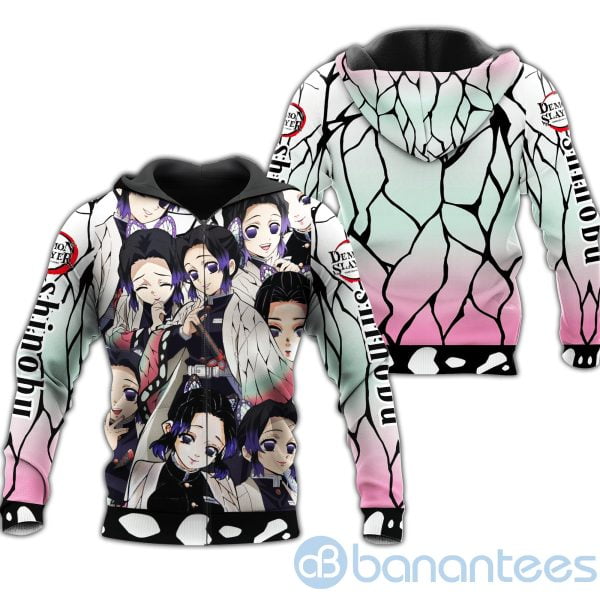 Shinobu Demon Slayers Costume Anime Fan Gift All Over Printed 3D Hoodie Zip Hoodie Product Photo