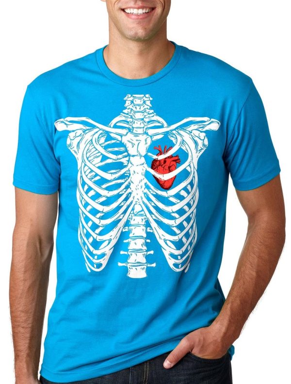 Skeleton Rib Cage Happy Halloween T Shirt Product Photo