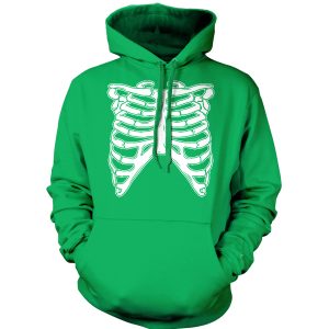 Skeleton Ribcage Happy Halloween Gift Hoodie Product Photo