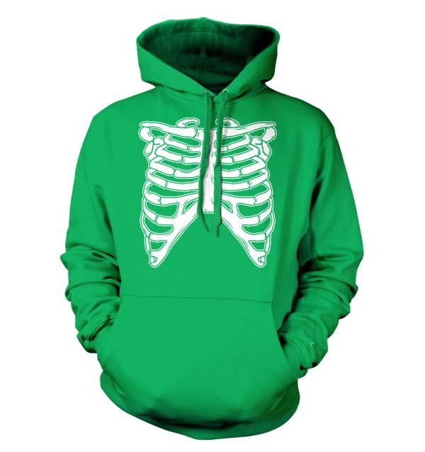 Skeleton Ribcage Happy Halloween Gift Hoodie Product Photo