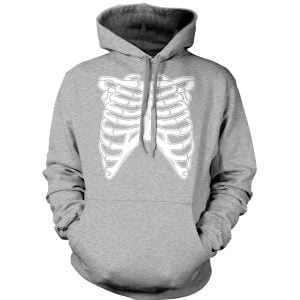 Skeleton Ribcage Happy Halloween Gift Hoodie Product Photo