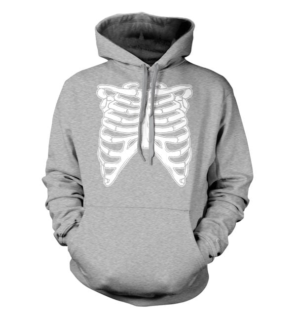 Skeleton Ribcage Happy Halloween Gift Hoodie Product Photo