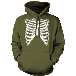 Skeleton Ribcage Happy Halloween Gift Hoodie Product Photo
