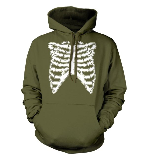 Skeleton Ribcage Happy Halloween Gift Hoodie Product Photo