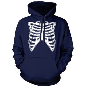 Skeleton Ribcage Happy Halloween Gift Hoodie Product Photo