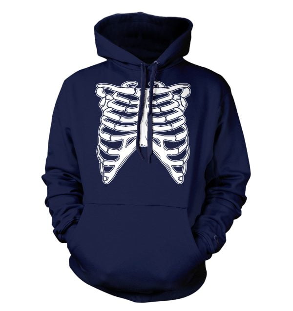 Skeleton Ribcage Happy Halloween Gift Hoodie Product Photo