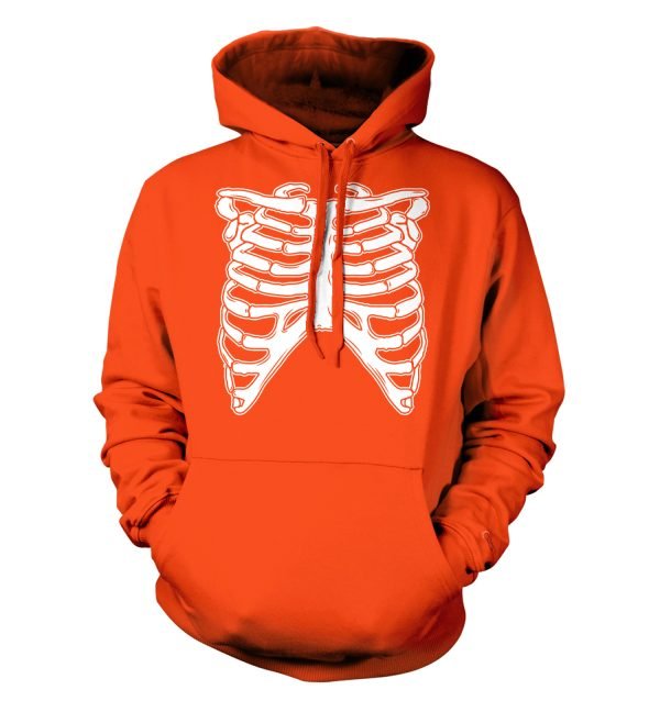 Skeleton Ribcage Happy Halloween Gift Hoodie Product Photo