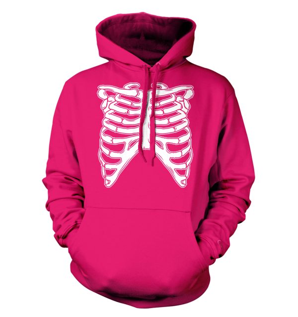 Skeleton Ribcage Happy Halloween Gift Hoodie Product Photo