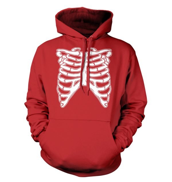 Skeleton Ribcage Happy Halloween Gift Hoodie Product Photo