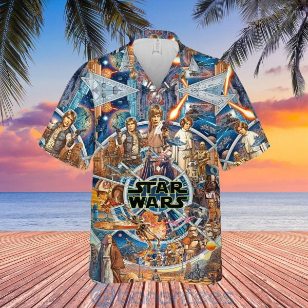 Star Wars Characters Funny Summer Hawaiian Shirt Product Photo