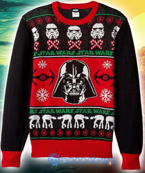 Star Wars Christmas Knitting Pattern Ugly Christmas Sweater Product Photo