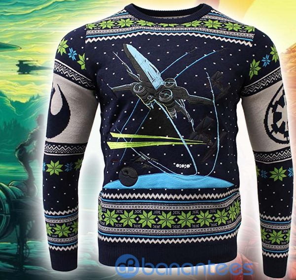 Star Wars Christmas Knitting Ugly Christmas All Over Printed 3D Sweater Product Photo