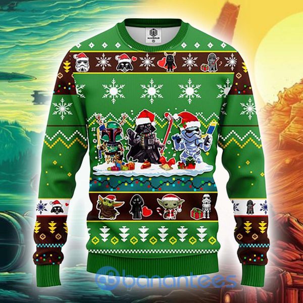 Star Wars Cute Chibi Characters Christmas Ugly 3D Sweater Product Photo