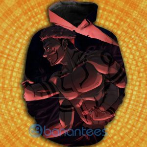Strongest Sukuna Jujutsu Kaisen Anime All Over Printed 3D Shirt - 3D Hoodie - Black