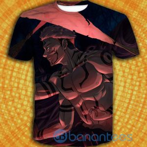 Strongest Sukuna Jujutsu Kaisen Anime All Over Printed 3D Shirt - 3D T-Shirt - Black